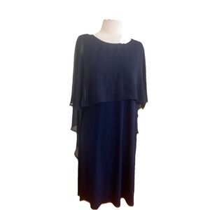 Y2k Vintage Grannycore‎ Whimsigoth Glamour Nights Dress Formal Short  Black Sz 8